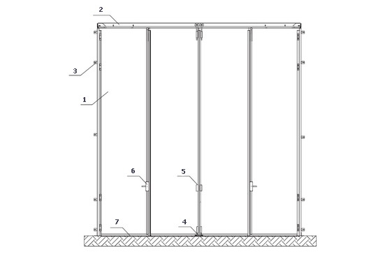 Складные ворота DoorHan