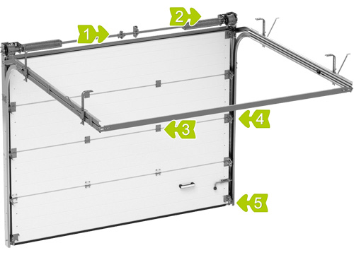 Секционные гаражные ворота AluTech