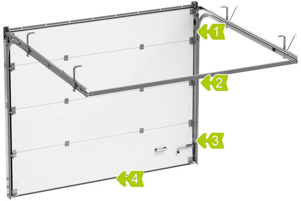 Секционные гаражные ворота AluTech