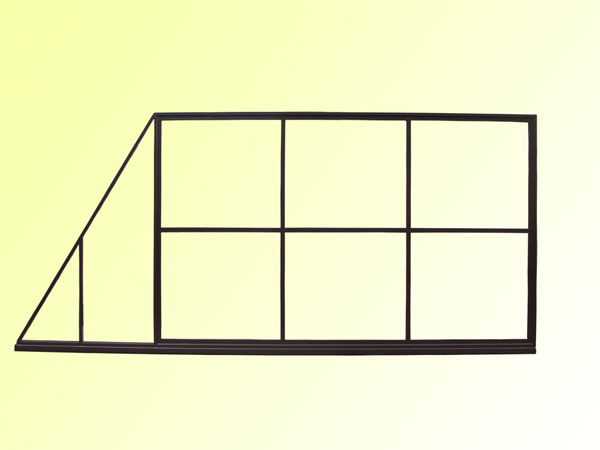 Полотно ворот, подготовленное под обшивку